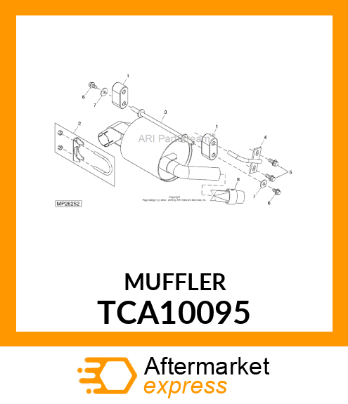 MUFFLER TCA10095