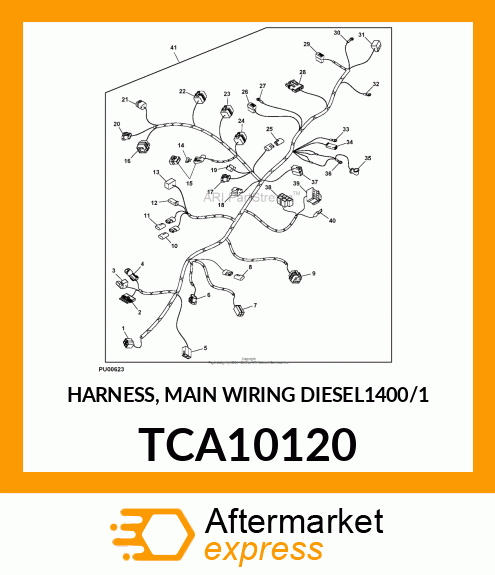 HARNESS, MAIN WIRING (DIESEL)1400/1 TCA10120