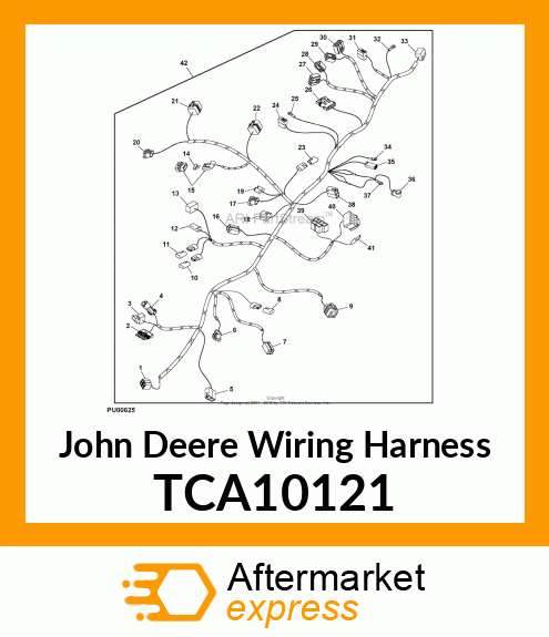 HARNESS, WIRING (GAS), 1425 # TCA10121