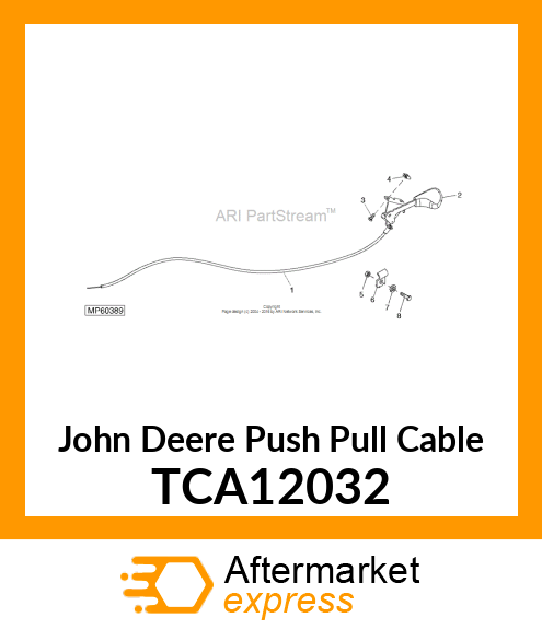 CABLE, THROTTLE ASSY TCA12032