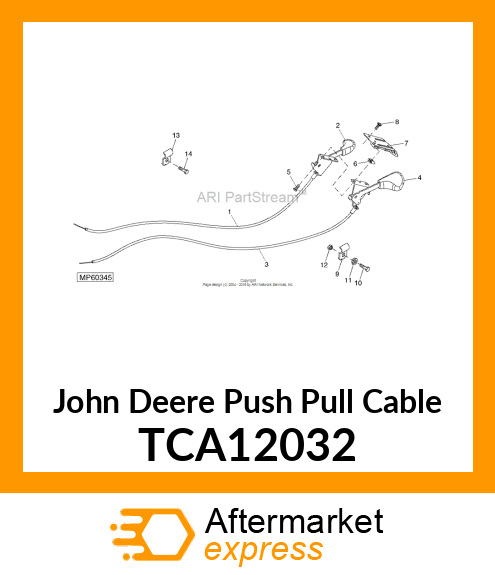 CABLE, THROTTLE ASSY TCA12032