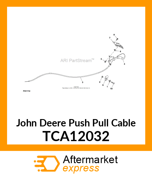 CABLE, THROTTLE ASSY TCA12032