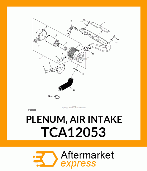 PLENUM, AIR INTAKE TCA12053