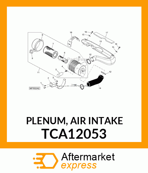 PLENUM, AIR INTAKE TCA12053