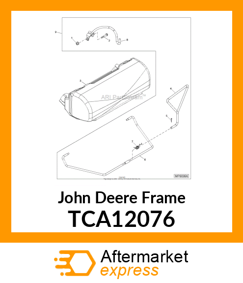 FRAME, WELDED GRASS CATCHER TCA12076