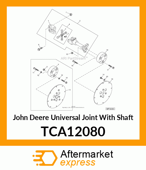 DRIVESHAFT TCA12080