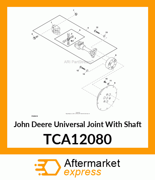 DRIVESHAFT TCA12080