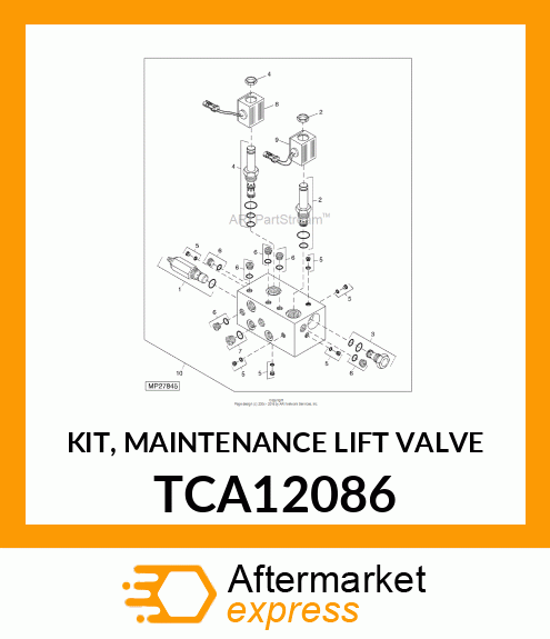 KIT, MAINTENANCE LIFT VALVE TCA12086