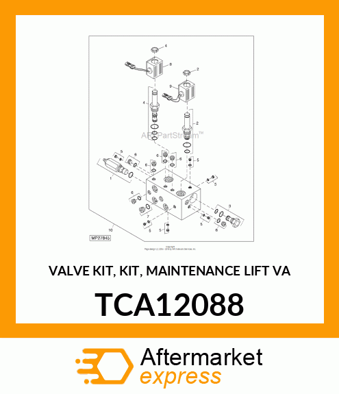 VALVE KIT, KIT, MAINTENANCE LIFT VA TCA12088