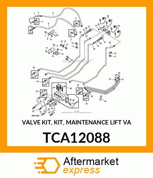 VALVE KIT, KIT, MAINTENANCE LIFT VA TCA12088