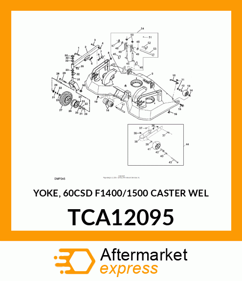 YOKE, 60CSD (F1400/1500) CASTER WEL TCA12095