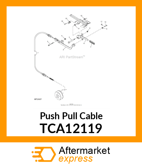 Push Pull Cable TCA12119