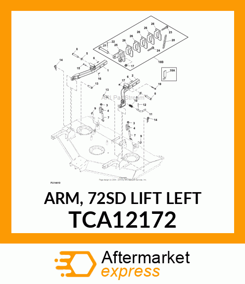 ARM, 72SD LIFT (LEFT) TCA12172