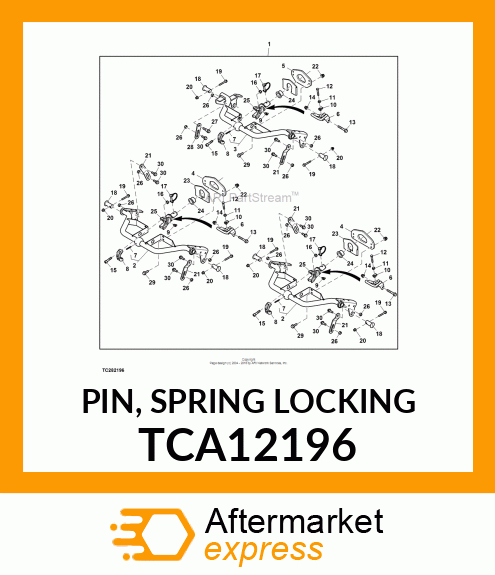 PIN, SPRING LOCKING TCA12196