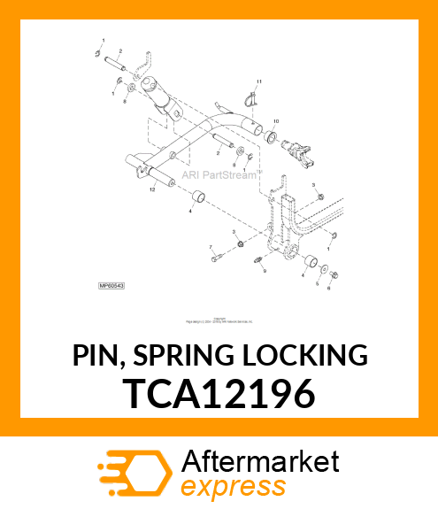 PIN, SPRING LOCKING TCA12196