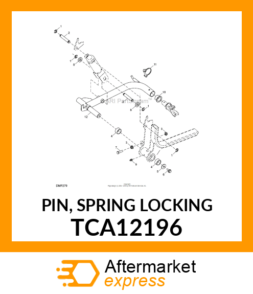 PIN, SPRING LOCKING TCA12196