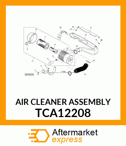 AIR CLEANER ASSEMBLY TCA12208