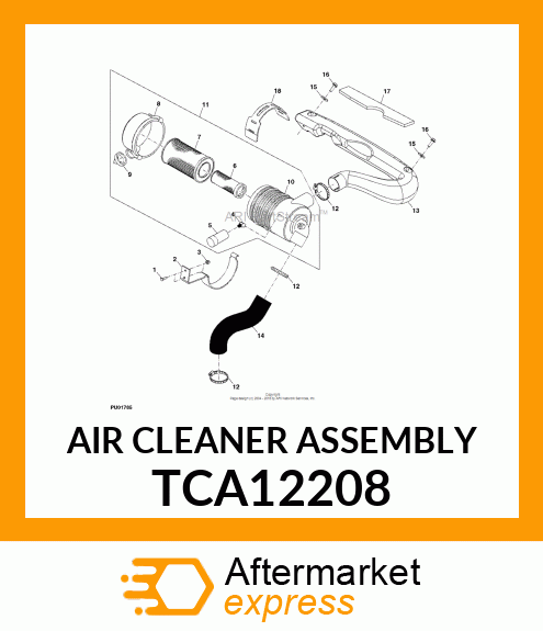 AIR CLEANER ASSEMBLY TCA12208