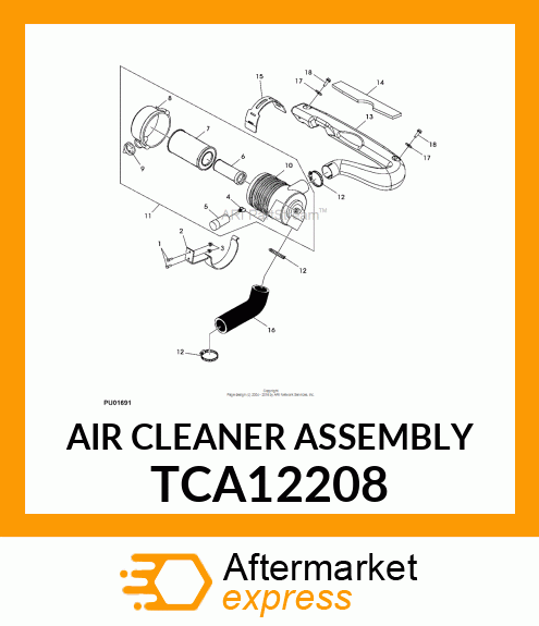 AIR CLEANER ASSEMBLY TCA12208