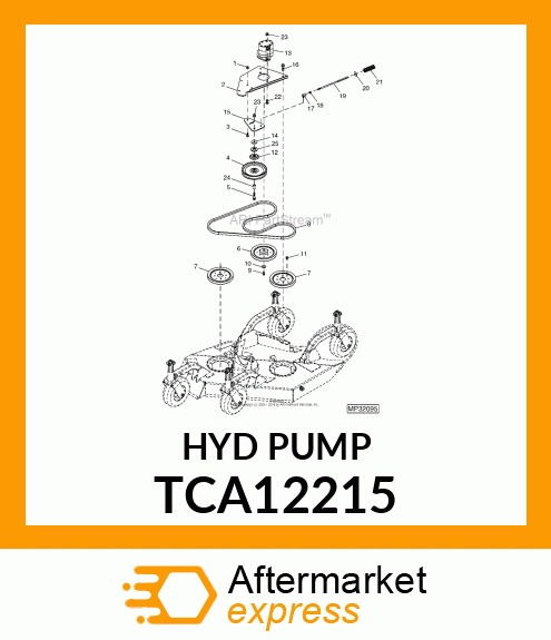 MOTOR, HYDRAULIC GEAR (31.8CC) TCA12215