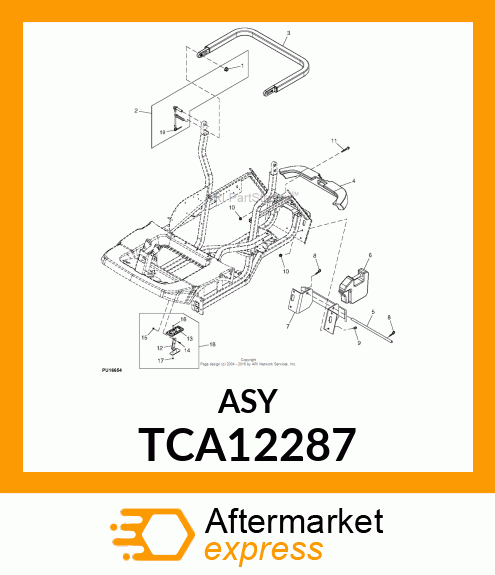 BRACKET, REAR WEIGHT TCA12287