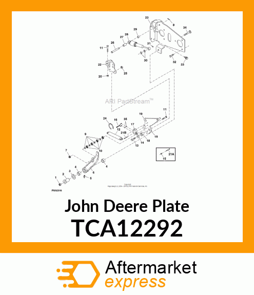 PLATE, WELDED NEUTRAL CAM W/PIN TCA12292