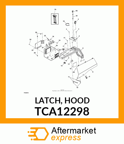 LATCH, HOOD TCA12298