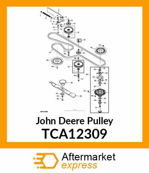 PULLEY, SHEAVE, WELDMENT (72CSD) TCA12309