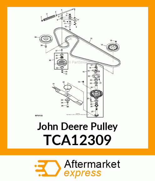 PULLEY, SHEAVE, WELDMENT (72CSD) TCA12309