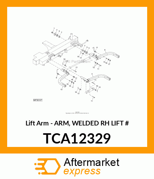 Lift Arm - ARM, WELDED RH LIFT # TCA12329