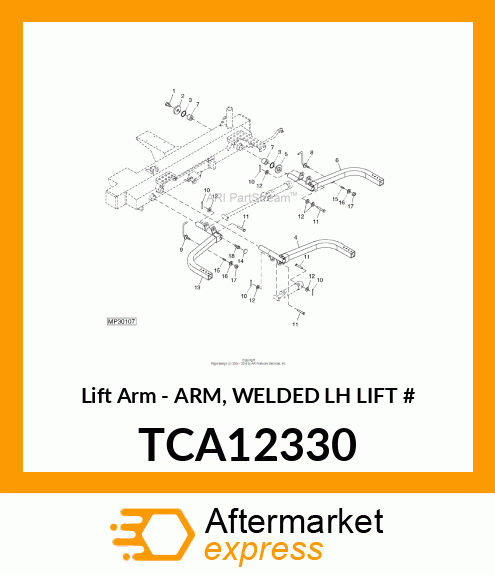 Lift Arm - ARM, WELDED LH LIFT # TCA12330