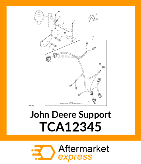 SUPPORT, BRACKET, BREAK AWAY BEACON TCA12345