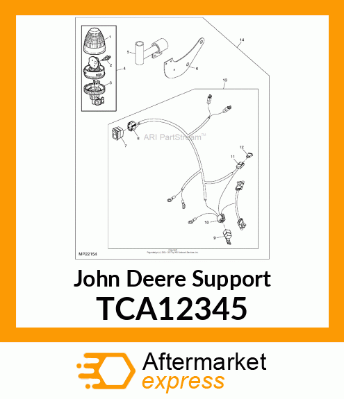 SUPPORT, BRACKET, BREAK AWAY BEACON TCA12345