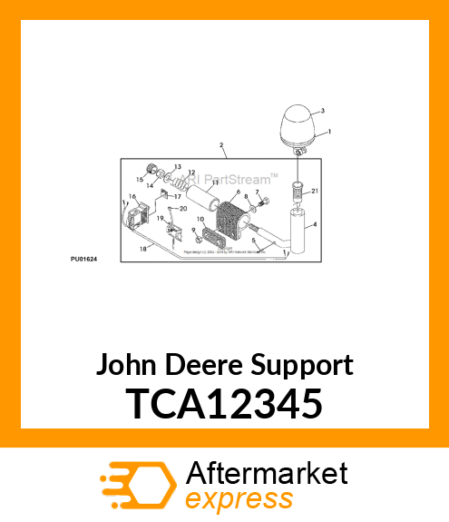 SUPPORT, BRACKET, BREAK AWAY BEACON TCA12345