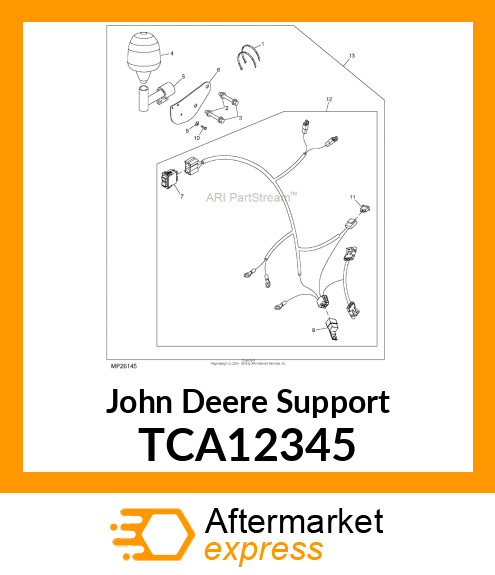 SUPPORT, BRACKET, BREAK AWAY BEACON TCA12345