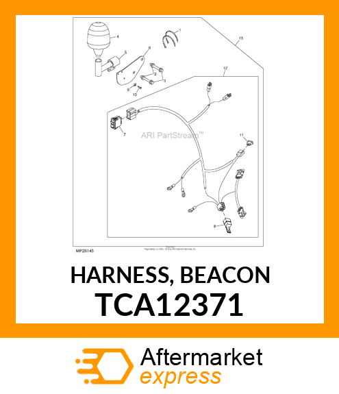 HARNESS, BEACON TCA12371