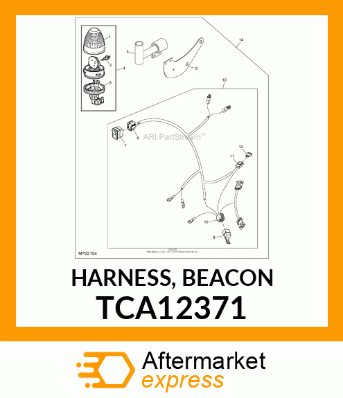 HARNESS, BEACON TCA12371