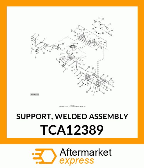 SUPPORT, WELDED ASSEMBLY TCA12389