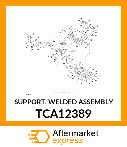 SUPPORT, WELDED ASSEMBLY TCA12389