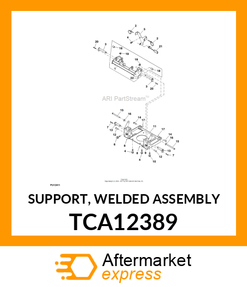 SUPPORT, WELDED ASSEMBLY TCA12389