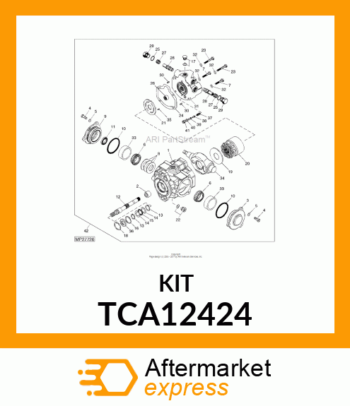 SEAL KIT, TANDEM PUMP TCA12424