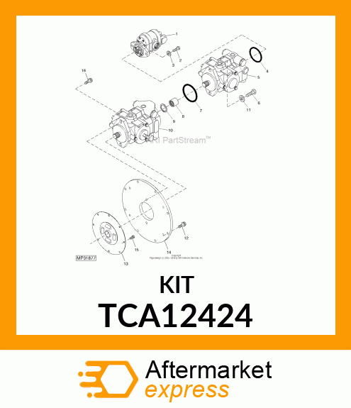 SEAL KIT, TANDEM PUMP TCA12424