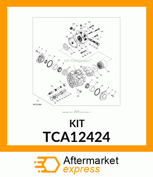 SEAL KIT, TANDEM PUMP TCA12424