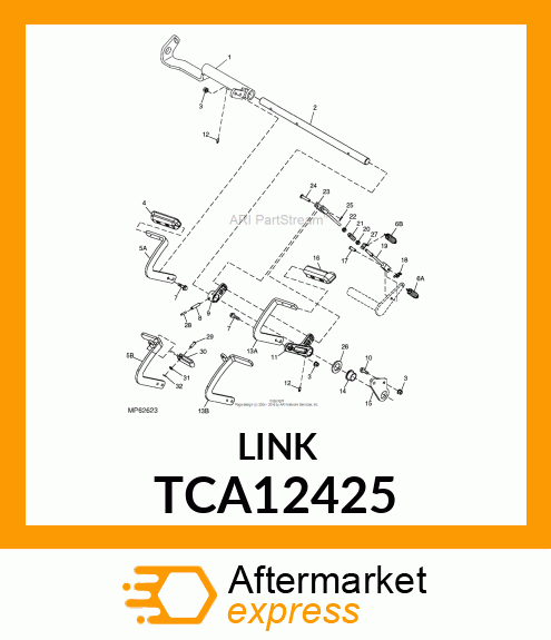 LINK, LOWER BRAKE ASSY TCA12425