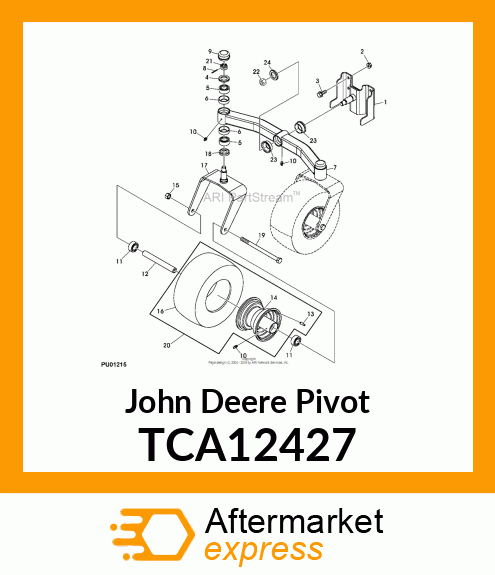 PIVOT, WELDED ASSEMBLY TCA12427