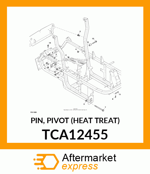 PIN, PIVOT (HEAT TREAT) TCA12455