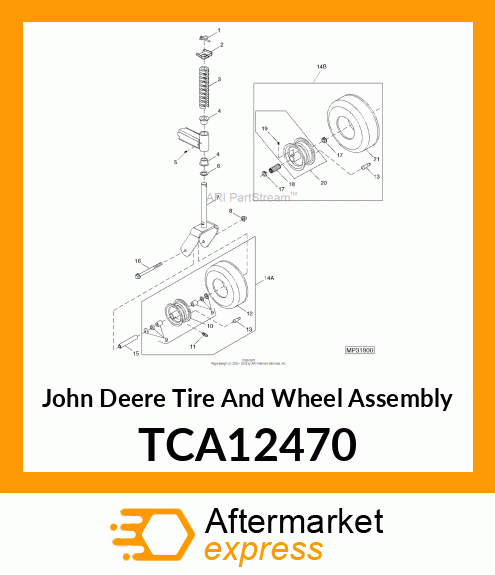 WHEEL amp; TIRE ASSY 9X3.5 TCA12470