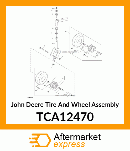 WHEEL amp; TIRE ASSY 9X3.5 TCA12470