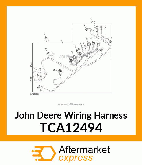 HARNESS, WIRING, MID TCA12494