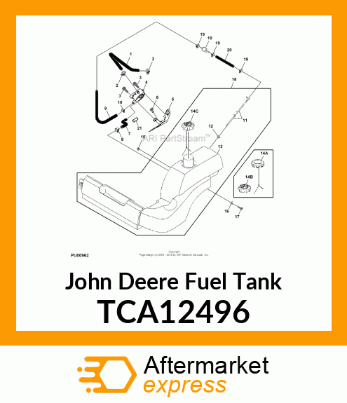 FUEL TANK ASSEMBLY TCA12496